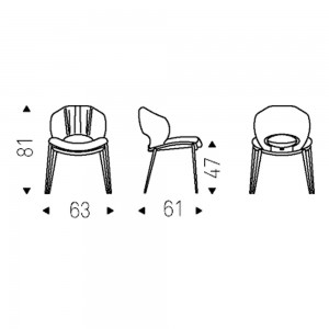 Silla Miranda ML Cattelan Italia