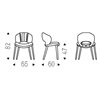 Silla Miranda Wood Cattelan Italia