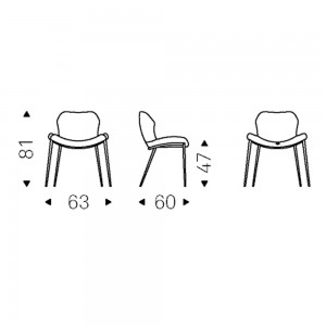 Silla Rachel ML Cattelan Italia