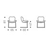 Silla Rachel Cantilever Cattelan Italia