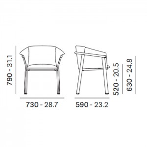 Sillón Lamorisse 3685 Pedrali