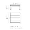 Mesa tumbona Hamptons Vondom