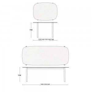 Mesa Rectangular Juno Ondarreta