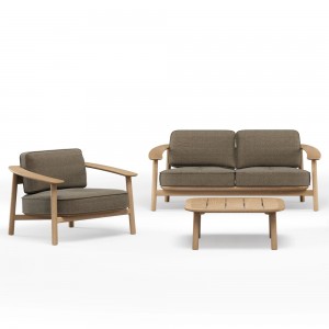 Sofá madera 2 plazas Twins Emu