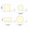 Pouf Wow 485E/475E de Pedrali.  Poufs de diseño. Poufs moderno con luz LED.