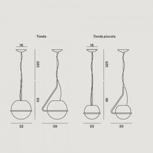 Lámpara suspensión Tonda Foscarini