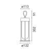 Lámpara mesa In Vitro Battery Flos