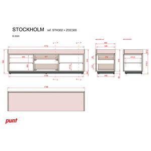 Mueble TV Stockholm STH301 Punt