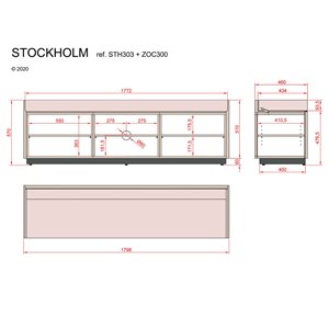 Mueble TV Stockholm STH301 Punt
