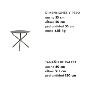 Mesa auxiliar Tris Fiam Outdoor