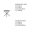 Mesa auxiliar Tris Fiam Outdoor