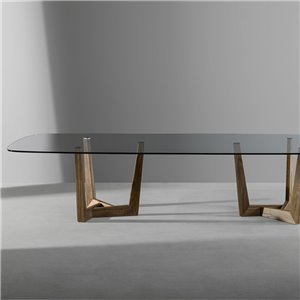 Mesa Art fija cristal Bonaldo