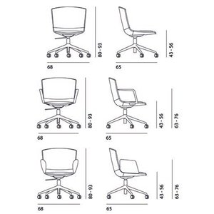 Silla Calum Office ruedas Desalto