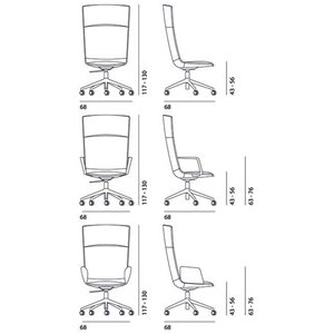 Silla Calum Office President ruedas Desalto