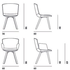 Silla Calum Home Madera Desalto