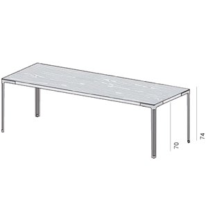 Mesa Fan Madera Outdoor Desalto