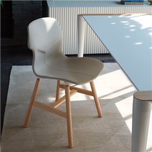 Silla Stereo Wood Tapizado Casamania