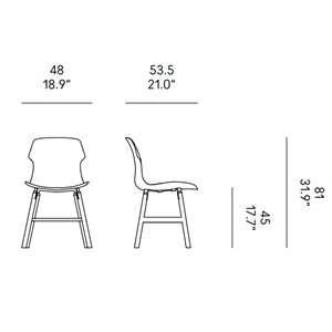 Silla Stereo Wood Tapizado Casamania