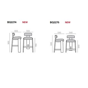 Taburete Oru chair BQ-2274/BQ-2275 Andreu World