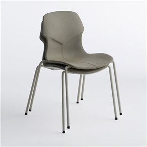 Silla Stereo Apilable Tapizado Horm