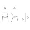 Silla Stereo Apilable Tapizado Horm