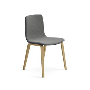 Silla Aava 02 polopropileno tapizada madera Arper