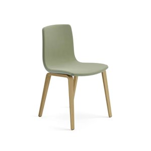 Silla Aava 02 polopropileno tapizada madera Arper