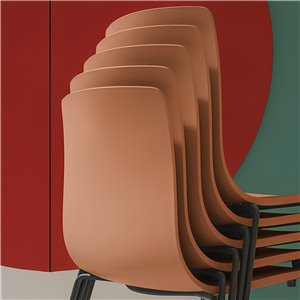 Silla Aava 02 polipropileno patín Arper