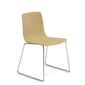 Silla Aava 02 madera patín Arper