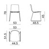 Silla Aava 02 madera patín Arper