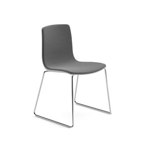 Silla Aava 02 polipropileno tapizada patín  Arper
