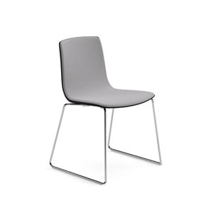 Silla Aava 02 polipropileno tapizada patín  Arper