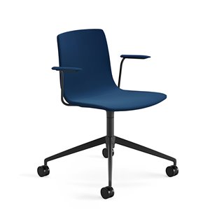 Silla Aava 02 tapizada Ruedas Arper