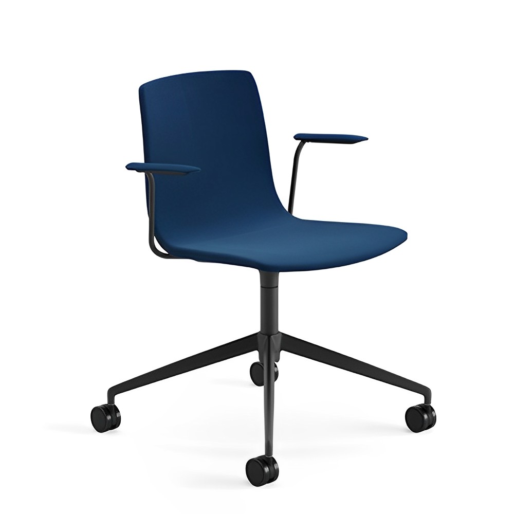 Silla Aava 02 tapizada Ruedas Arper