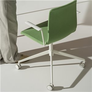Silla Aava 02 tapizada Ruedas Arper