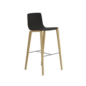 Taburete Aava 02 polipropileno madera Arper