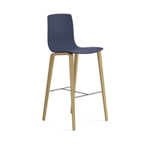 Taburete Aava 02 polipropileno madera Arper