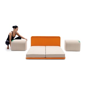 Butaca con cama Twin Campeggi