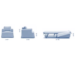 Sillón cama Zoe Campeggi