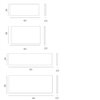Pack 2 estantes de acero Tria 24/36 Mobles 114
