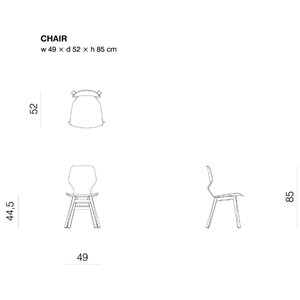 Silla Oblikant madera Prostoria