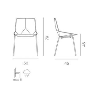 Silla Green Eco Metal Mobles 114