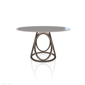 Mesa Louis Redonda Cristal Bontempi