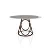 Mesa Louis Redonda Cristal Bontempi