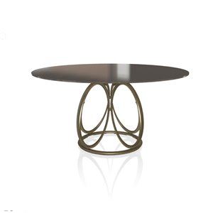 Mesa Louis Redonda Cristal Bontempi