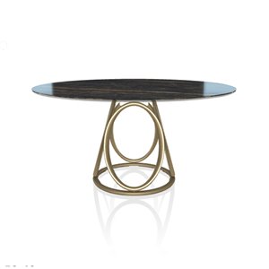 Mesa Louis madera/mármol Bontempi