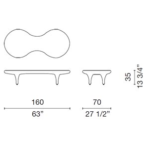 Mesa de centro Orgone Cappellini