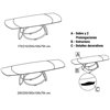 Mesa Louis Cantos Redondeados Extensible Bontempi