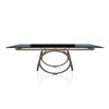 Mesa Louis Extensible Madera/Cristal Bontempi