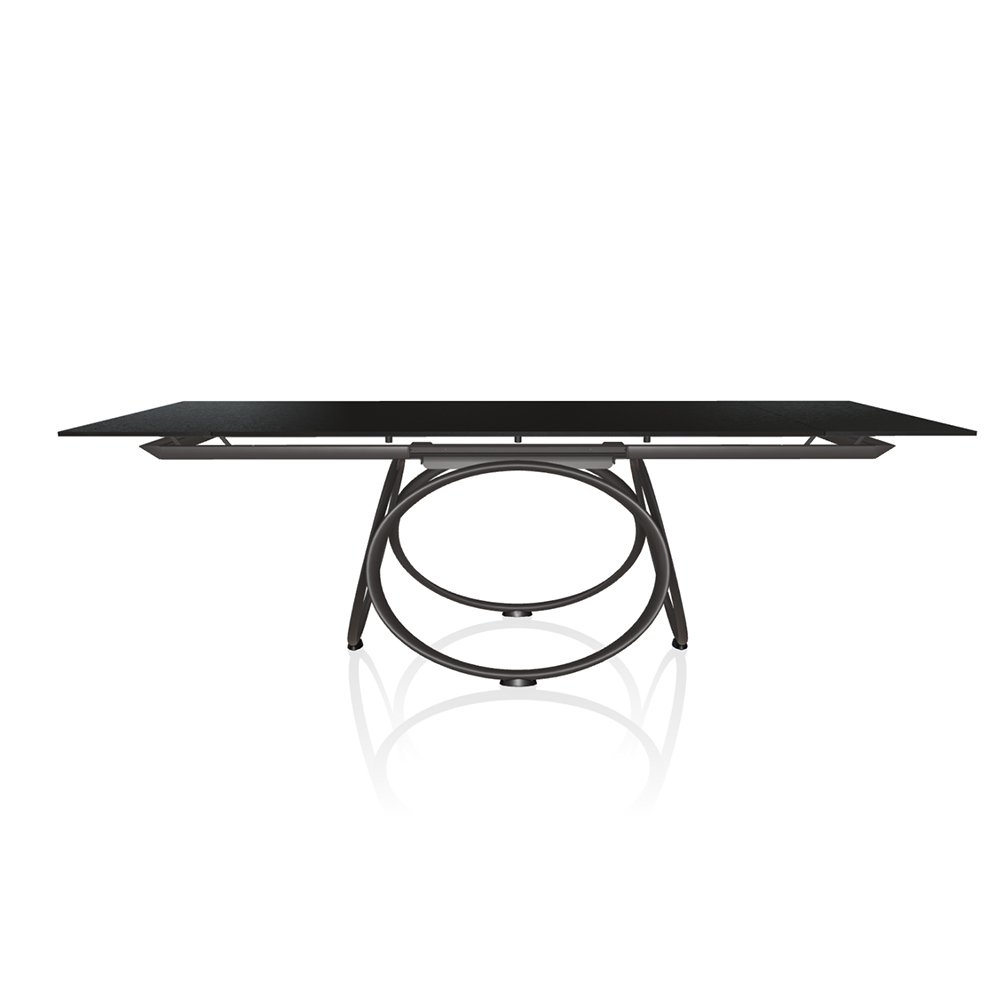 Mesa Louis Extensible Madera/Cristal Bontempi